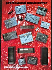 DJ Mixage / Deejay Mischpult Prospekt von 1990, BVL Disco-Mixer mit Crossfader