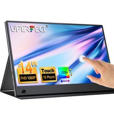 14" PC Monitor USB C Bildschirm Touchscreen Monitor HDMI USB C Monitor Schwarz