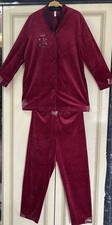 Fürstenberg /Schlafanzug/Damen-Hausanzug /Pyjama-Set/Burgund,stretch,GrD.S/44-46