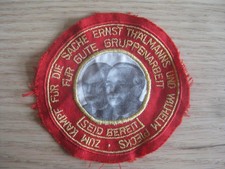 selten DDR Stoff Abzeichen Aufnäher Pioniere 50er Ernst Thälmann & Wilhelm Pieck