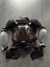 BIONIC PLUS V2 Protektorenjacke Schwarz Anthrazit Rot Größe L