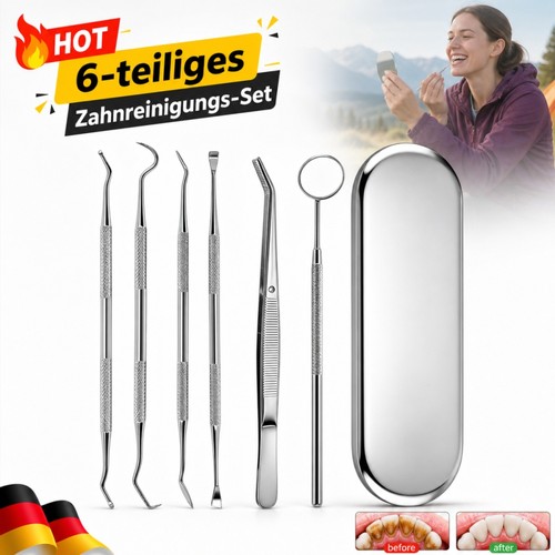 Edelstahl zahnreinigungsset - edelstahl,