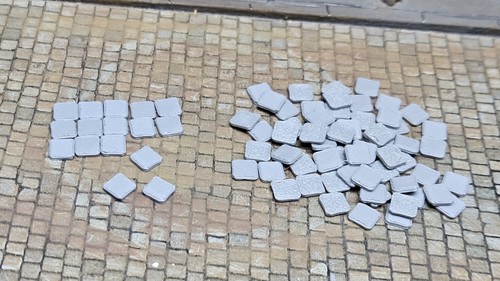 Betonplatten fliesen - 1:87,