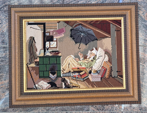 Wandbild gobelin gestickt - wandbild, mit