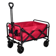 Bollerwagen - rot - faltbar -