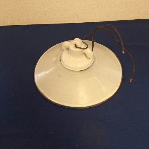 Alte emalie deckenlampe - emalie,