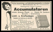 Alte werbung 1902 - alte, berliner