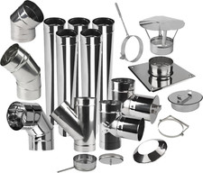 Edelstahl 0,6 mm Abgasrohr