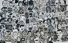 100 Sticker Aufkleber