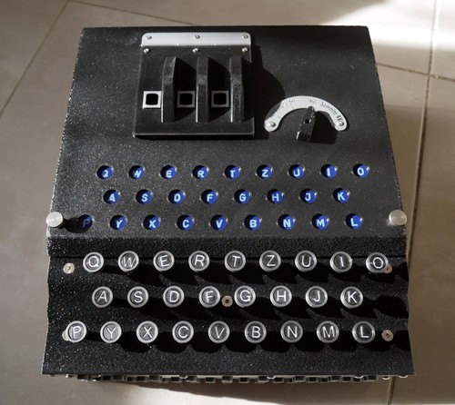 Enigma machine replica style - machine,
