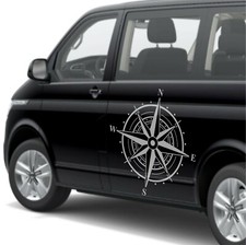 Aufkleber Kompass Windrose 110cm für Camper, Wohnmobil, Wohnwagen Fahrzeug