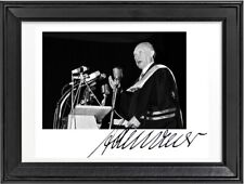 Autogramm mit Bilderrahmen von