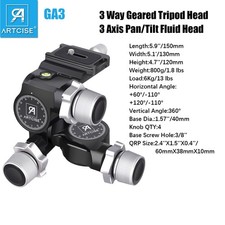 3 Way Stativkopf Geared Tripod