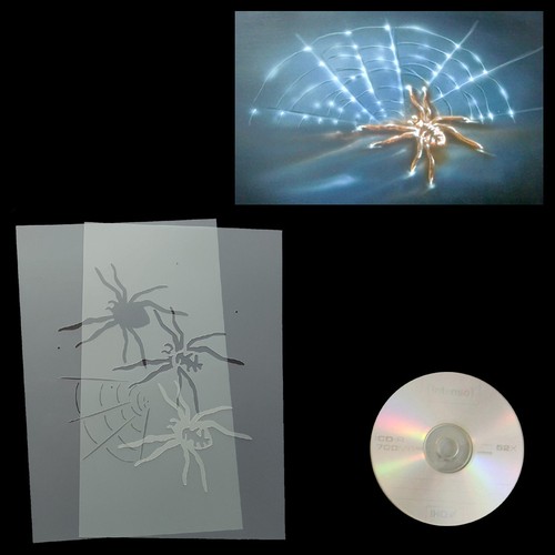 Schablone spinne mit netz - schablone,