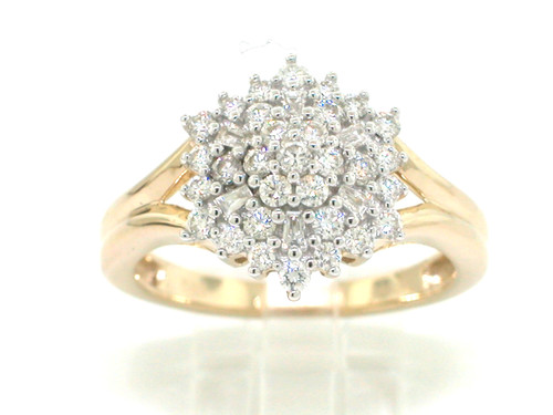 Brillant ring 585 gold 14kt - ring, 31