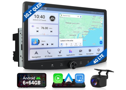 64gb android autoradio 1 - 6+64gb, 10.1"