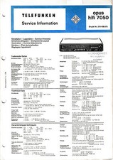 Service Manual-Anleitung für Telefunken Opus 7050 