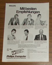 Vintage 1980 PHILIPS DATA SYSTEM Computer Printwerbung Werbung #3 Deutsch