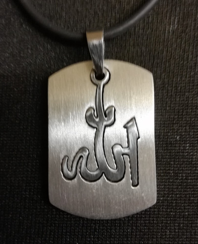 Allah edelstahlkette cnc - allah,