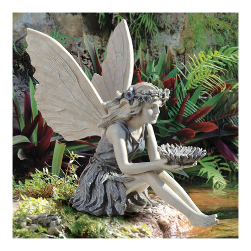 Sitzende fee gartendeko - sitzende,
