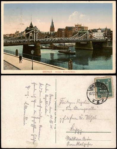 Ansichtskarte bremen grosse - ansichtskarte,