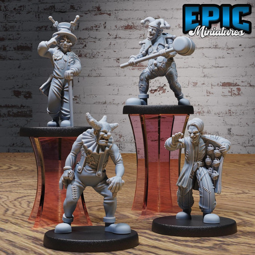 Zirkus clowns miniatur - zirkus,