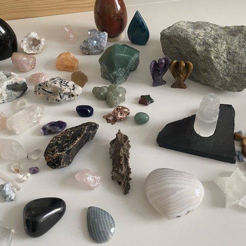 Sammlung von natursteinen - sammlung,