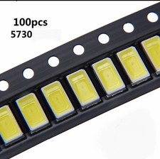 100 Stück LED SMD 5730 WEIß 4000k 0,5 Watt 3,0 Volt ca. 50 Lumen