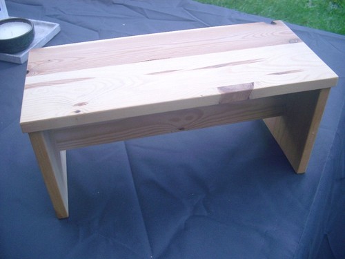 Fußbank aus holz schemel - aus,