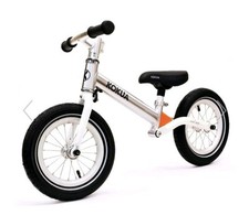 Kokua LIKEaBIKE Jumper Laufrad 12", sehr leicht mit Dämpfung und Bremse, silber