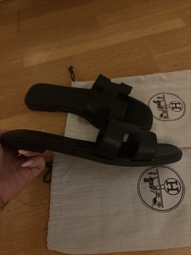 Hermes oran sandalen schwarz - hermes,