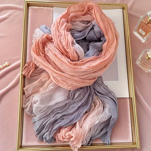 Damen crinkle schal - crinkle,