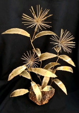 Vintage Skulptur Messing Wurzelholz MCM Mid Century Brutalist wohl Mario Jason