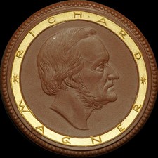 BAYREUTH: Porzellan-Medaille