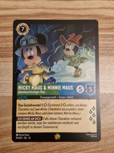 Lorcana micky maus minnie - micky, &