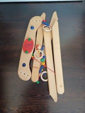 Kinder Holz Spielbogen , Spieltrapez, Baby Gym, Babygym, Echtholz Vintage Retro