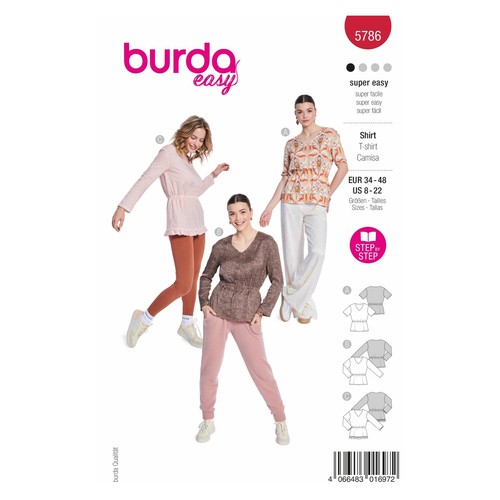 Burda easy schnittmuster - schnittmuster, nr