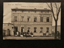AK GRUSS AUS WEISSENSEE BERLIN RESTAURANT FALKENBURG A. KRENZIN UM 1910 PANKOW