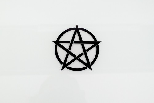 Pentagramm auto aufkleber - auto, hexe