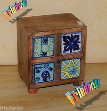 Keramikkommode Gewürzregal Kommode Schmuckkästchen Schmuckständer Keramik DA04b