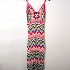 Nicowa Häkelkleid 38 bunt gehäkelt Pailletten Kleid Second Hand Mode Vintage