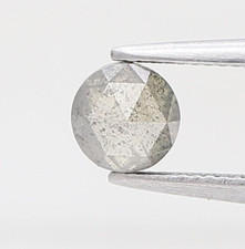 Kostüm Olivgrün Farbe Natürlicher Diamant 0.43 TCW 4.5 X 2.4 MM Rund Rose Cut