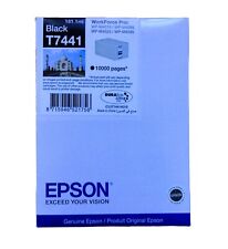 Original Epson T7441 Schwarz (Black) Tintenpatrone ungeöffnet (MHD 05/2023)