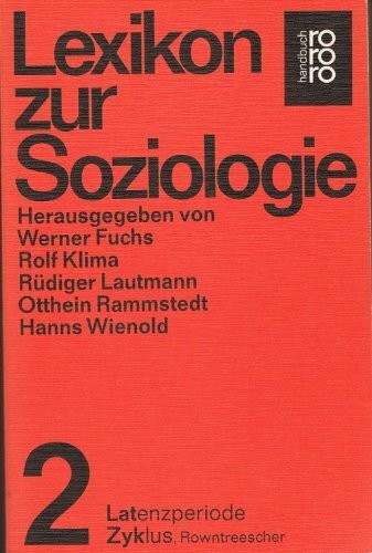 Lexikon zur soziologie - lexikon,