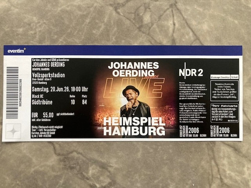 Konzertkarten johannes oerding - johannes,