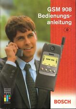 BOSCH GSM 908 Bedienungsanleitung 1999 Din A5 Format