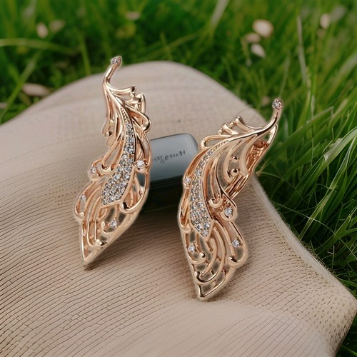 Ohrringe 585 rose gold - ohrringe,