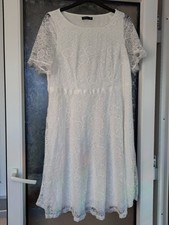 Verlobungskleid Standesamt Kleid XXL Neu Ungetragen Mit Spitze