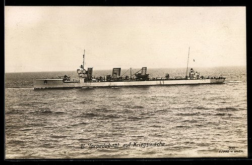 Großes torpedoboot vom - ak,