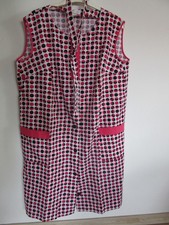 Vintage Kleider Schürze Kittel Hauskleid  Stück GR 44 -46 gepunktet  Neu